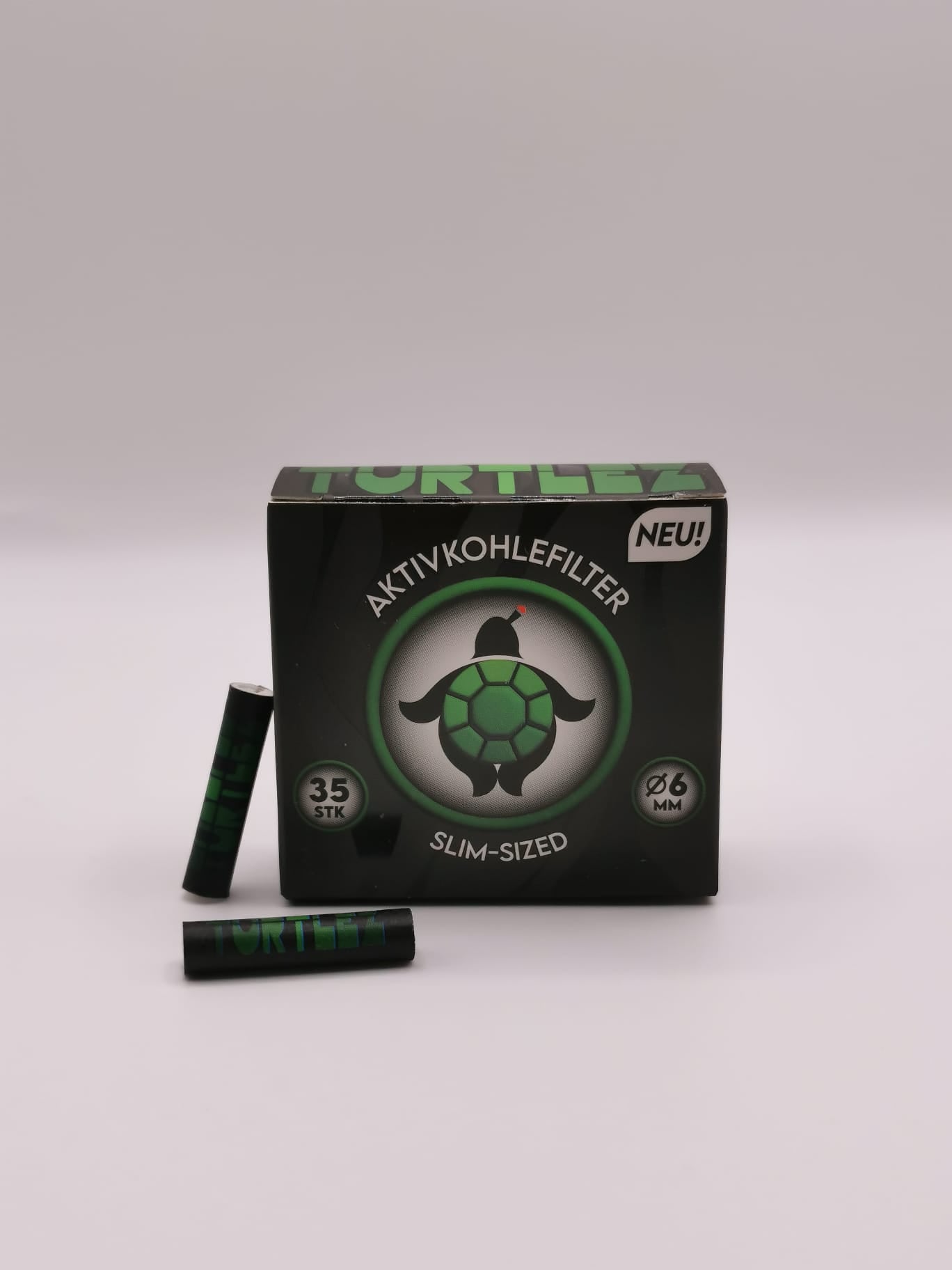 Aktivkohlefilter | 700 Stk | slim-sized | 6mm | TURTLEZ